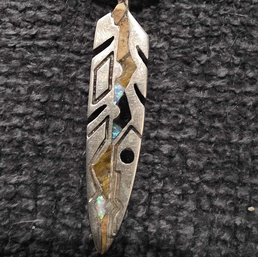 4 Sacred Mtns Feather Pendant